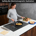 Karinear Electric Cooktop 30 Inch, Knob Control 5 Burner Radiant Stovetop | Fits Most Existing Cutouts, 8500W High Power, 240V Built-in Stove Top, Timer, Child Lock, Pause, Works with Most Cookware