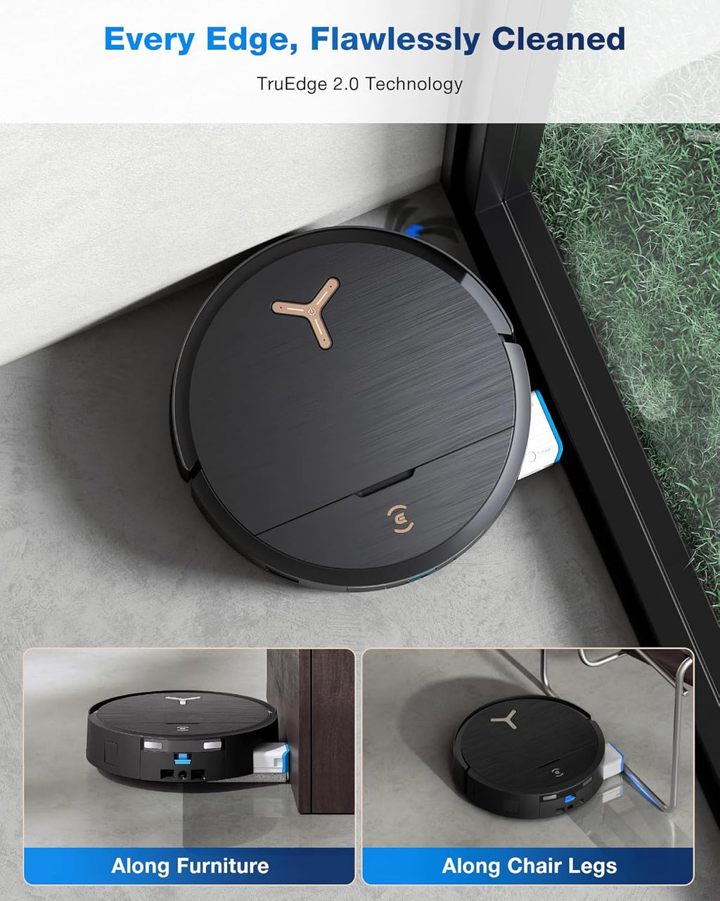 ECOVACS DEEBOT X9 PRO Omni Robot Vacuum and Mop, 16,600Pa Suction, Instant Roller Mop, ZeroTangle 3.0, Auto Mop Lift, AI Navigation, Self-Empty Station, Perfect for Pet Hair, Carpets & Hard Floors