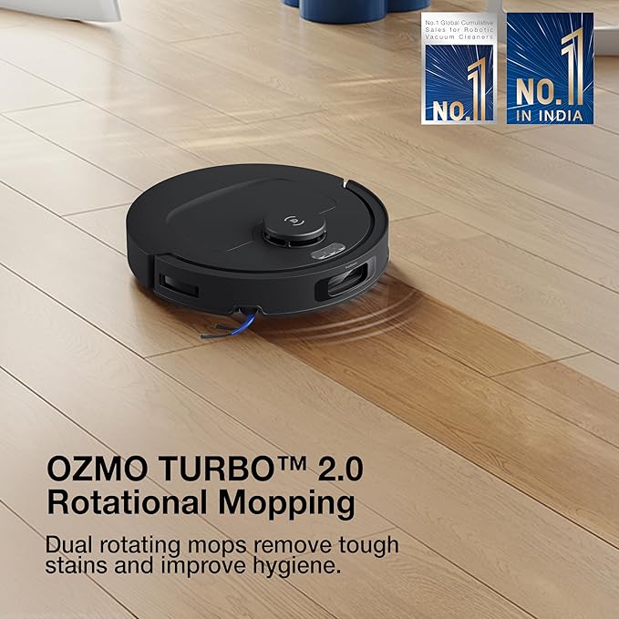 ECOVACS Deebot N50 Pro Omni 2 in 1 Robotic Vacuum Cleaner & Mop, 2026 New Launch 25000 Pa Suction, Self-Emptying Omni-Station, Zerotangle 3.0, Hot Air-Drying, Auto-Lift Mop On Carpet, Upto 300 Mins
